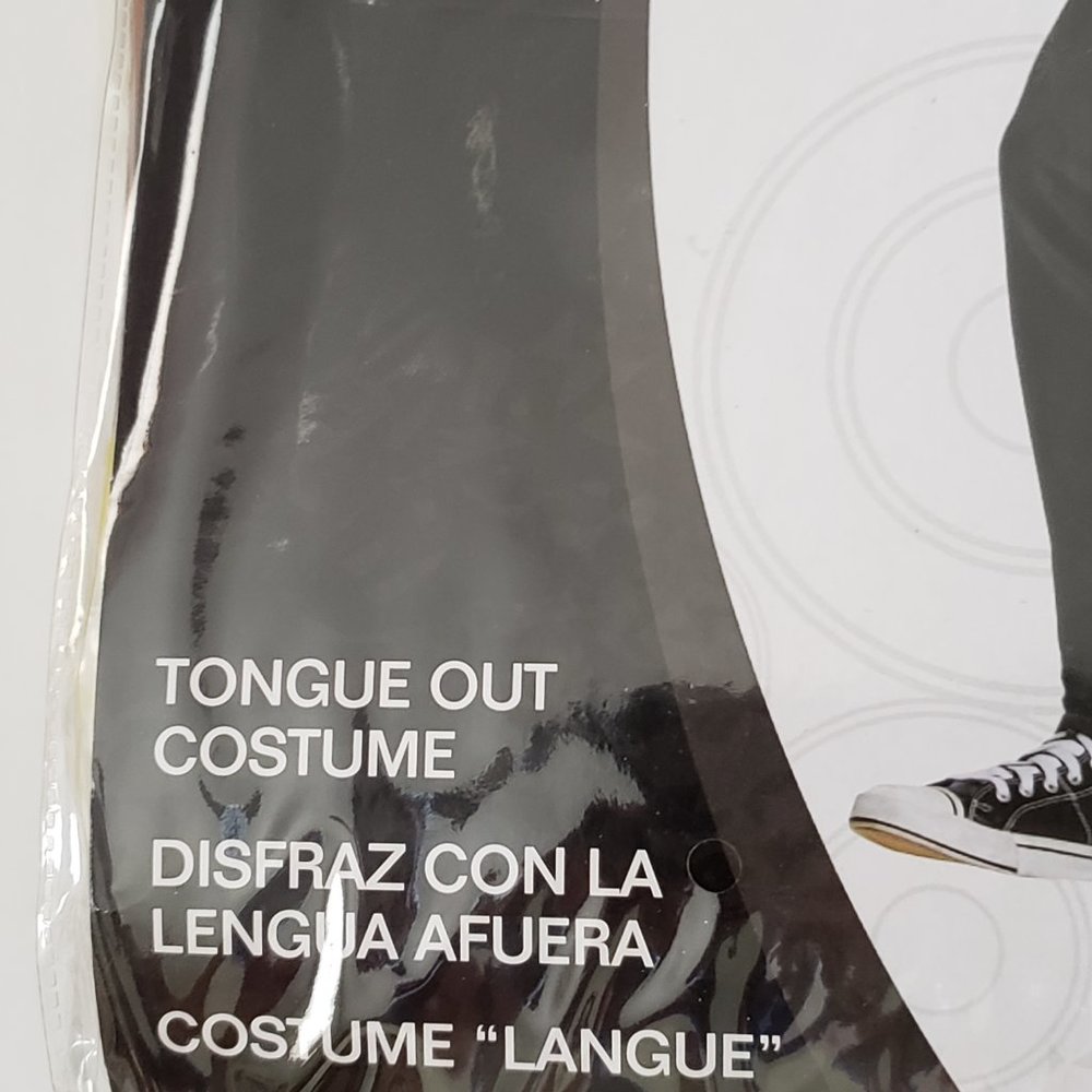 Emoji tongue out costume NEW Adult Halloween - Picture 7 of 9